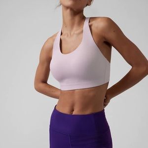 Athleta Advance Light Lilac Purple Workout Padded Athletic Sports Bra Size 38D